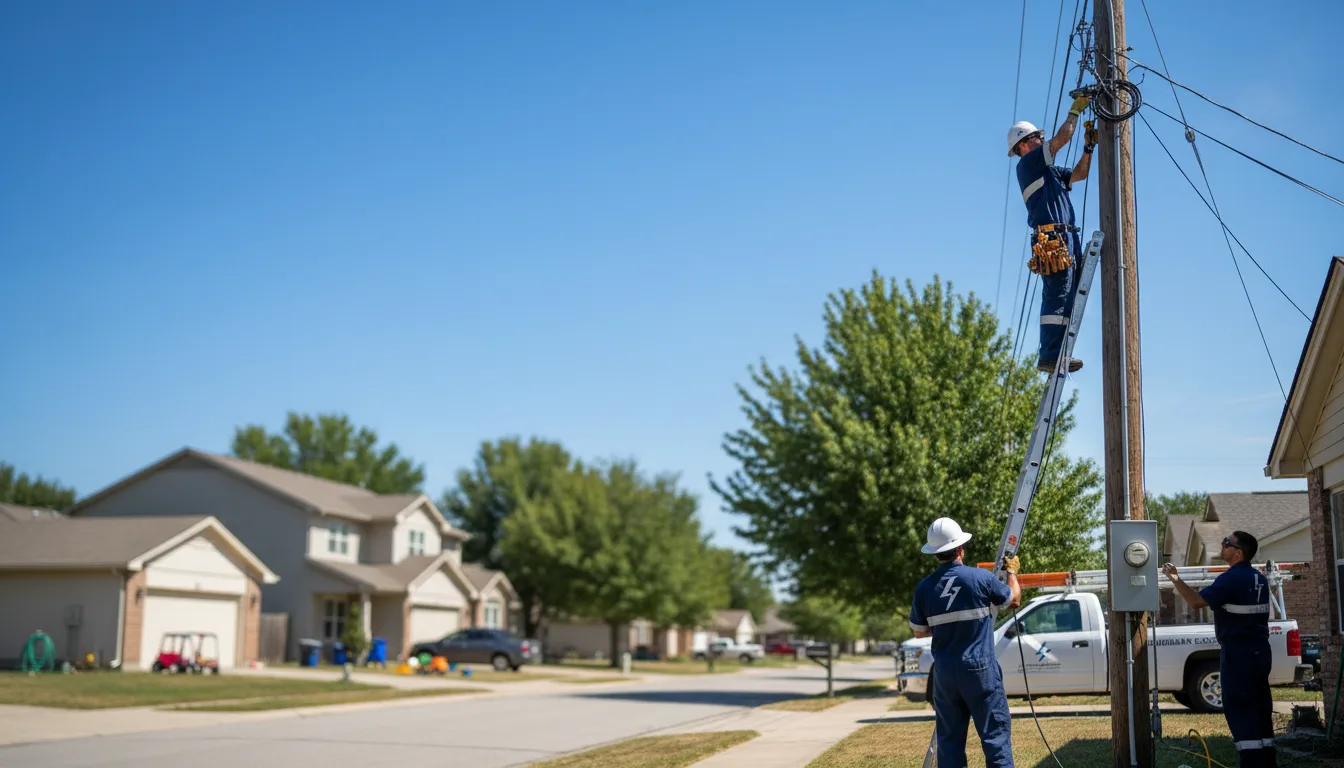 Residential electrician providing installation services in Le Roy, IL